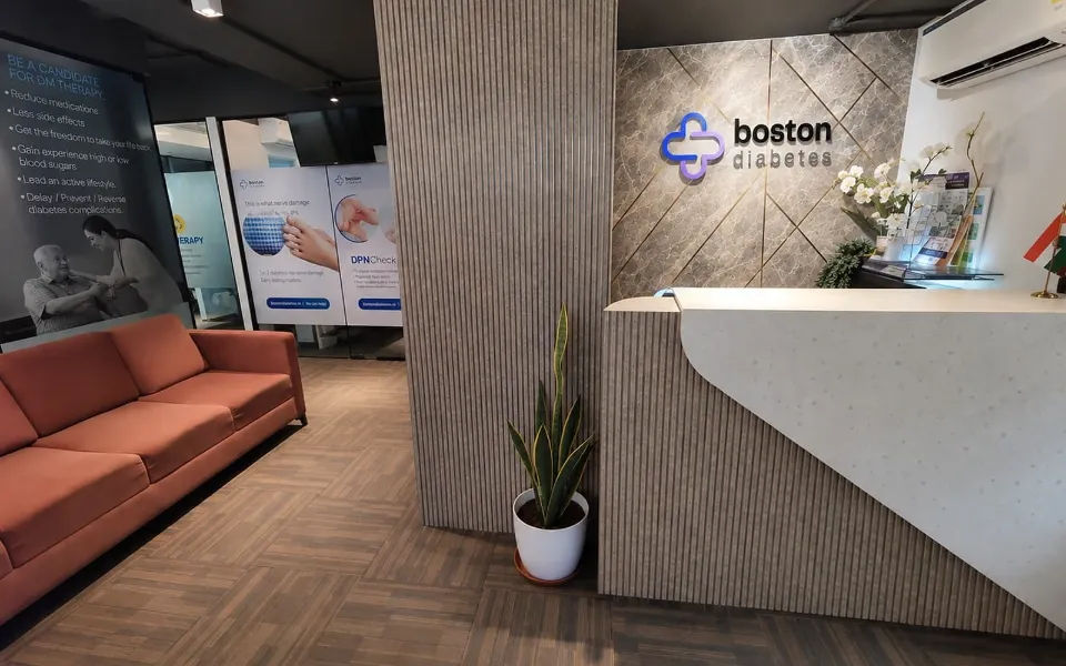 Reception area at the Hyderabad centre